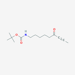 molecular formula C14H23NO3 B12542683 tert-Butyl (6-oxonon-7-yn-1-yl)carbamate CAS No. 654637-18-0
