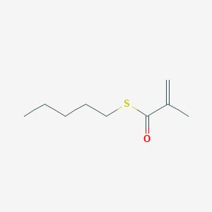 molecular formula C9H16OS B12542684 S-Pentyl 2-methylprop-2-enethioate CAS No. 144334-71-4