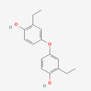 molecular formula C16H18O3 B12542706 4,4'-Oxybis(2-ethylphenol) CAS No. 848242-74-0