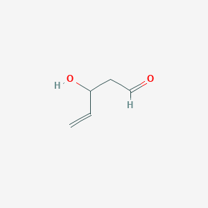 molecular formula C5H8O2 B12542759 3-Hydroxypent-4-enal CAS No. 144220-33-7