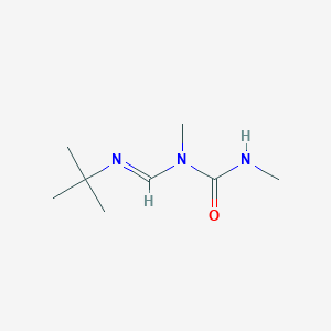 molecular formula C8H17N3O B12542829 Urea, N-[[(1,1-dimethylethyl)imino]methyl]-N,N'-dimethyl- CAS No. 652154-37-5