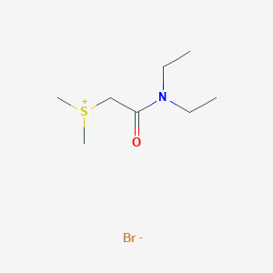 molecular formula C8H18BrNOS B12542845 Sulfonium, [2-(diethylamino)-2-oxoethyl]dimethyl-, bromide CAS No. 146839-13-6