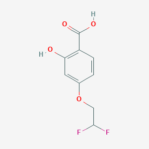 molecular formula C9H8F2O4 B12542872 Benzoic acid, 4-(2,2-difluoroethoxy)-2-hydroxy- CAS No. 651331-96-3