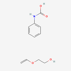 molecular formula C11H15NO4 B12542999 Phenylcarbamic acid--2-(ethenyloxy)ethan-1-ol (1/1) CAS No. 870539-00-7