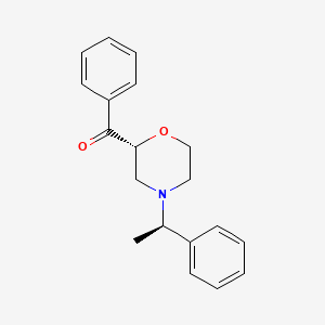 molecular formula C19H21NO2 B12543018 Phenyl{(2r)-4-[(1r)-1-phenylethyl]morpholin-2-yl}methanone CAS No. 668470-85-7