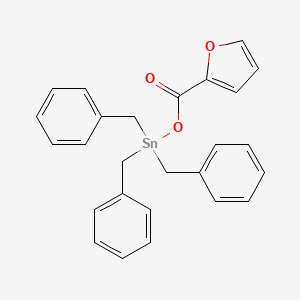 molecular formula C26H24O3Sn B12543026 Tribenzyl[(furan-2-carbonyl)oxy]stannane CAS No. 143190-15-2