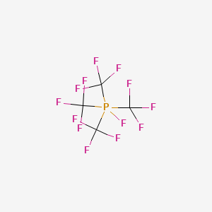 molecular formula C4F13P B12543051 Fluoro[tetrakis(trifluoromethyl)]-lambda~5~-phosphane CAS No. 827027-06-5
