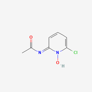 molecular formula C7H7ClN2O2 B12543065 N-(6-Chloro-1-oxido-2-pyridinyl)acetamide 