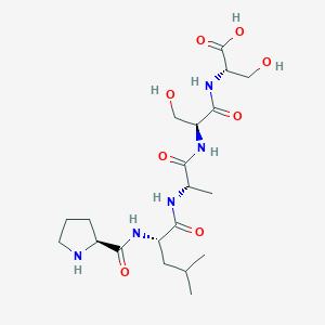 molecular formula C20H35N5O8 B12543101 L-Prolyl-L-leucyl-L-alanyl-L-seryl-L-serine CAS No. 654067-76-2
