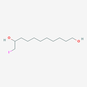 molecular formula C11H23IO2 B12543113 1,10-Undecanediol, 11-iodo- CAS No. 142999-77-7