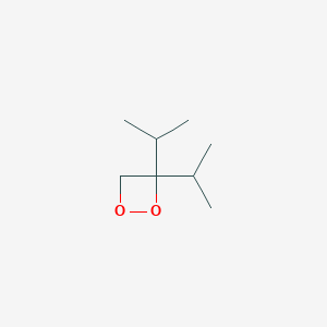 molecular formula C8H16O2 B12543123 3,3-Di(propan-2-yl)-1,2-dioxetane CAS No. 144026-55-1