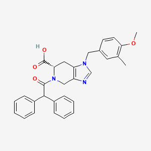 5-Diphenylacetyl-1-(4-methoxy-3-methyl-benzyl)-4,5,6,7-tetrahydro-1H-imidazo[4,5-c]pyridine-6-carboxylic acid