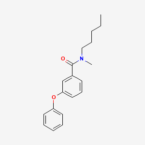 molecular formula C19H23NO2 B12543191 Benzamide, N-methyl-N-pentyl-3-phenoxy- CAS No. 149589-42-4