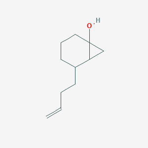 molecular formula C11H18O B12543198 Bicyclo[4.1.0]heptan-1-ol, 5-(3-butenyl)- CAS No. 147950-48-9