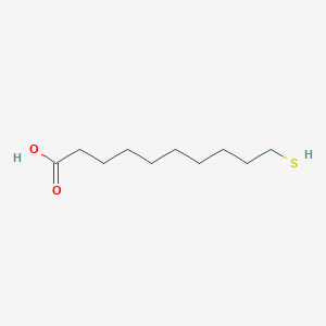 molecular formula C10H20O2S B12543250 Decanoic acid, 10-mercapto- CAS No. 147438-23-1