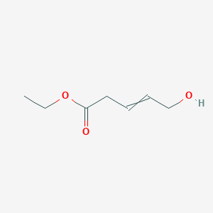 molecular formula C7H12O3 B12543256 Ethyl 5-hydroxypent-3-enoate CAS No. 144602-98-2
