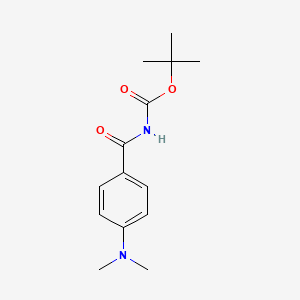 molecular formula C14H20N2O3 B12543262 tert-Butyl [4-(dimethylamino)benzoyl]carbamate CAS No. 652994-16-6