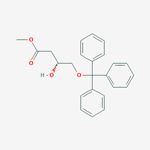 molecular formula C24H24O4 B125433 (R)-Methyl 3-hydroxy-4-(trityloxy)butanoate CAS No. 144754-24-5