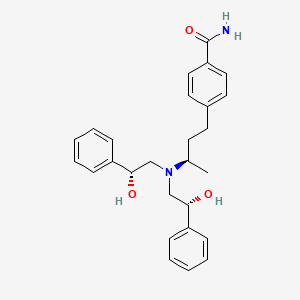 p-[(R)-3-[bis-[(R)-beta-hydroxyphenethyl]amino]butyl]benzamide