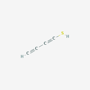 molecular formula C4H2S B12543306 1,3-Butadiyne-1-thiol CAS No. 865888-13-7