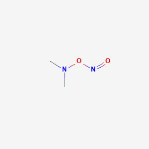 molecular formula C2H6N2O2 B12543325 N-Methyl-N-(nitrosooxy)methanamine CAS No. 143521-23-7