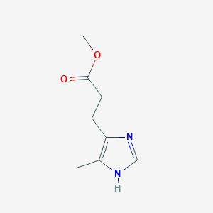 molecular formula C8H12N2O2 B12543360 methyl 3-(5-methyl-1H-imidazol-4-yl)propanoate 