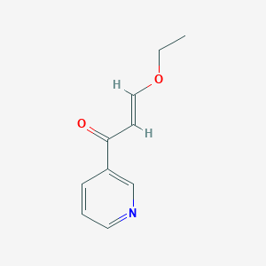 molecular formula C10H11NO2 B12543362 3-Ethoxy-1-(pyridin-3-yl)prop-2-en-1-one 