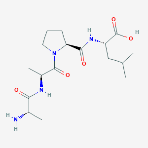 molecular formula C17H30N4O5 B12543376 L-Leucine, L-alanyl-L-alanyl-L-prolyl- CAS No. 154485-09-3