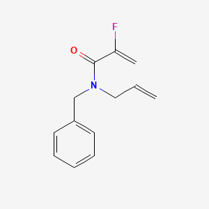 molecular formula C13H14FNO B12543388 N-Benzyl-2-fluoro-N-(prop-2-en-1-yl)prop-2-enamide CAS No. 664342-20-5