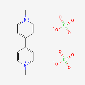 molecular formula C12H14Cl2N2O8 B12543391 1,1'-Dimethyl-4,4'-bipyridin-1-ium diperchlorate CAS No. 142210-18-2