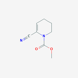 molecular formula C8H10N2O2 B12543403 Methyl 6-cyano-3,4-dihydropyridine-1(2H)-carboxylate CAS No. 144688-88-0