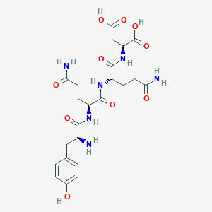 molecular formula C23H32N6O10 B12543410 L-Tyrosyl-L-glutaminyl-L-glutaminyl-L-aspartic acid CAS No. 667898-46-6