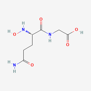 molecular formula C7H13N3O5 B12543456 N~2~-Hydroxy-L-glutaminylglycine CAS No. 656831-35-5
