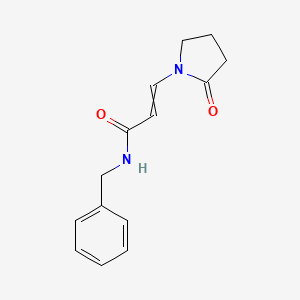 molecular formula C14H16N2O2 B12543461 N-benzyl-3-(2-oxopyrrolidin-1-yl)prop-2-enamide CAS No. 652976-17-5