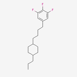 molecular formula C19H27F3 B12543462 1,2,3-Trifluoro-5-[4-(4-propylcyclohexyl)butyl]benzene CAS No. 157689-99-1