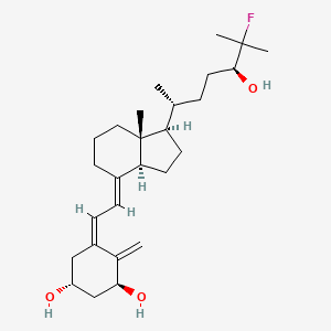 molecular formula C27H43FO3 B1254352 1,24-Dihydroxy-25-fluorovitamin D3 