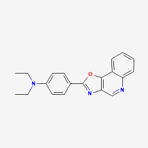 molecular formula C20H19N3O B12543533 N,N-Diethyl-4-([1,3]oxazolo[4,5-c]quinolin-2-yl)aniline CAS No. 652143-69-6