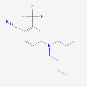 molecular formula C15H19F3N2 B12543620 Benzonitrile, 4-(butylpropylamino)-2-(trifluoromethyl)- CAS No. 821776-95-8