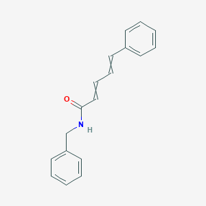 molecular formula C18H17NO B12543628 N-benzyl-5-phenylpenta-2,4-dienamide CAS No. 142039-55-2