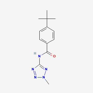 molecular formula C13H17N5O B12543660 4-tert-Butyl-N-(2-methyl-2H-tetrazol-5-yl)-benzamide CAS No. 672338-07-7