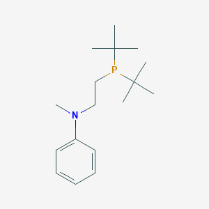 molecular formula C17H30NP B12543692 Benzenamine, N-[2-[bis(1,1-dimethylethyl)phosphino]ethyl]-N-methyl- CAS No. 868698-51-5