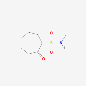 molecular formula C8H15NO3S B12543704 N-Methyl-2-oxocycloheptane-1-sulfonamide CAS No. 143365-85-9