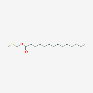 molecular formula C16H32O2S B12543726 (Methylsulfanyl)methyl tetradecanoate CAS No. 144343-51-1