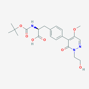 molecular formula C21H27N3O7 B12543738 a4 Integrin receptor antagonist 1 
