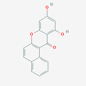 molecular formula C17H10O4 B1254375 9,11-dihydroxy-12H-benzo[a]xanthen-12-one CAS No. 53865-04-6