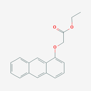 molecular formula C18H16O3 B12543768 Acetic acid, (1-anthracenyloxy)-, ethyl ester CAS No. 652173-25-6