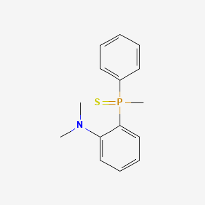 molecular formula C15H18NPS B12543805 N,N-Dimethyl-2-[methyl(phenyl)phosphorothioyl]aniline CAS No. 143681-80-5