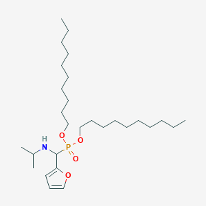 molecular formula C28H54NO4P B12543862 Phosphonic acid, [2-furanyl[(1-methylethyl)amino]methyl]-, didecyl ester CAS No. 667465-80-7