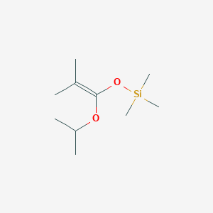 molecular formula C10H22O2Si B12543870 Trimethyl({2-methyl-1-[(propan-2-yl)oxy]prop-1-en-1-yl}oxy)silane CAS No. 151259-63-1