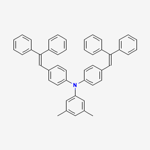 molecular formula C48H39N B12543888 N,N-Bis[4-(2,2-diphenylethenyl)phenyl]-3,5-dimethylaniline CAS No. 142050-10-0